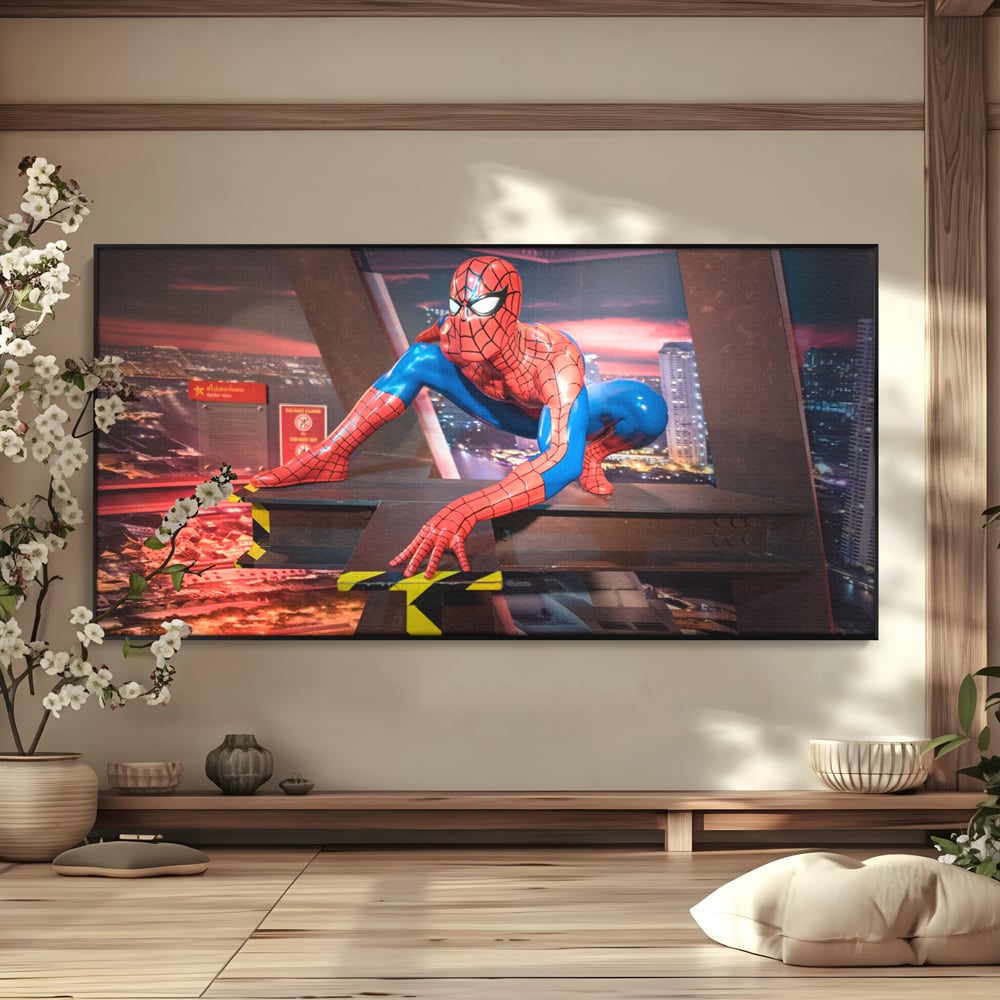 Tablou Canvas Premium, LuxCanva® C1077, Amazing Spider Man, Spider Man, Hero, Fantasy, Camera Copilului, Game Room, Relaxare, Culori Vibrante