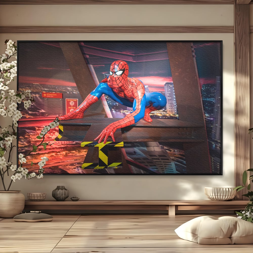 Tablou Canvas Premium, LuxCanva® C1077, Amazing Spider Man, Spider Man, Hero, Fantasy, Camera Copilului, Game Room, Relaxare, Culori Vibrante