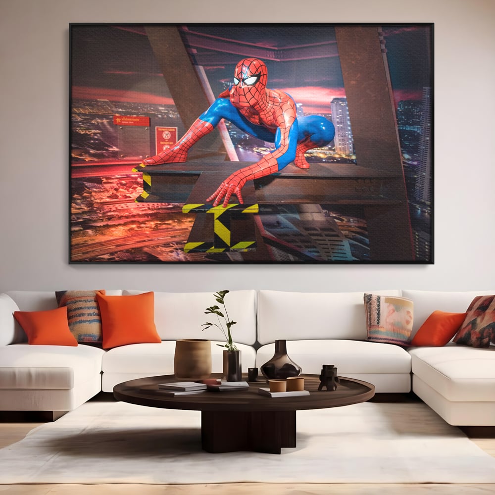 Tablou Canvas Premium, LuxCanva® C1077, Amazing Spider Man, Spider Man, Hero, Fantasy, Camera Copilului, Game Room, Relaxare, Culori Vibrante