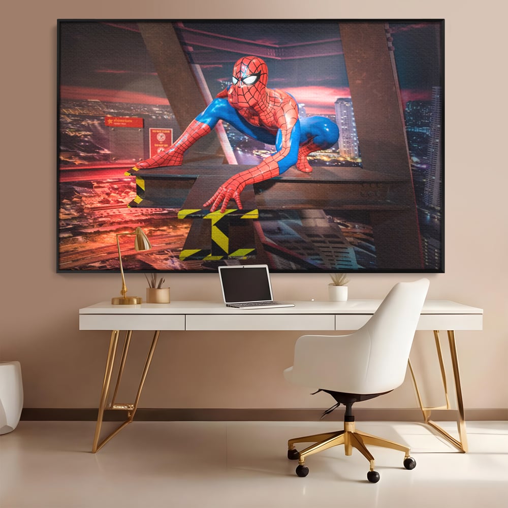 Tablou Canvas Premium, LuxCanva® C1077, Amazing Spider Man, Spider Man, Hero, Fantasy, Camera Copilului, Game Room, Relaxare, Culori Vibrante