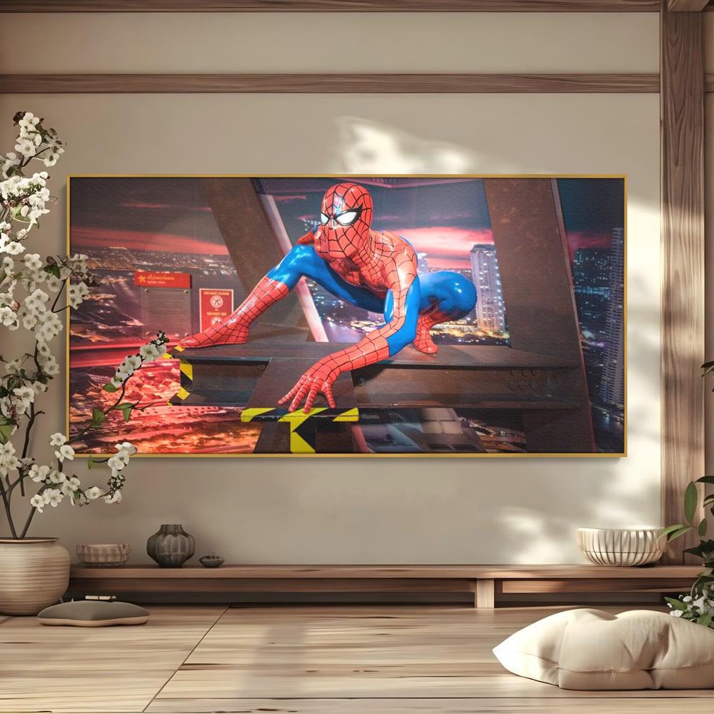 Tablou Canvas Premium, LuxCanva® C1077, Amazing Spider Man, Spider Man, Hero, Fantasy, Camera Copilului, Game Room, Relaxare, Culori Vibrante