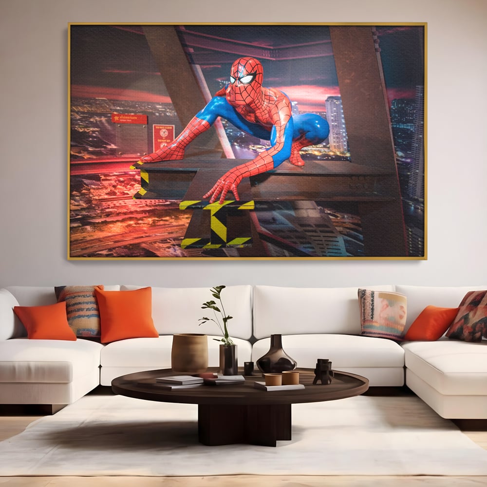 Tablou Canvas Premium, LuxCanva® C1077, Amazing Spider Man, Spider Man, Hero, Fantasy, Camera Copilului, Game Room, Relaxare, Culori Vibrante
