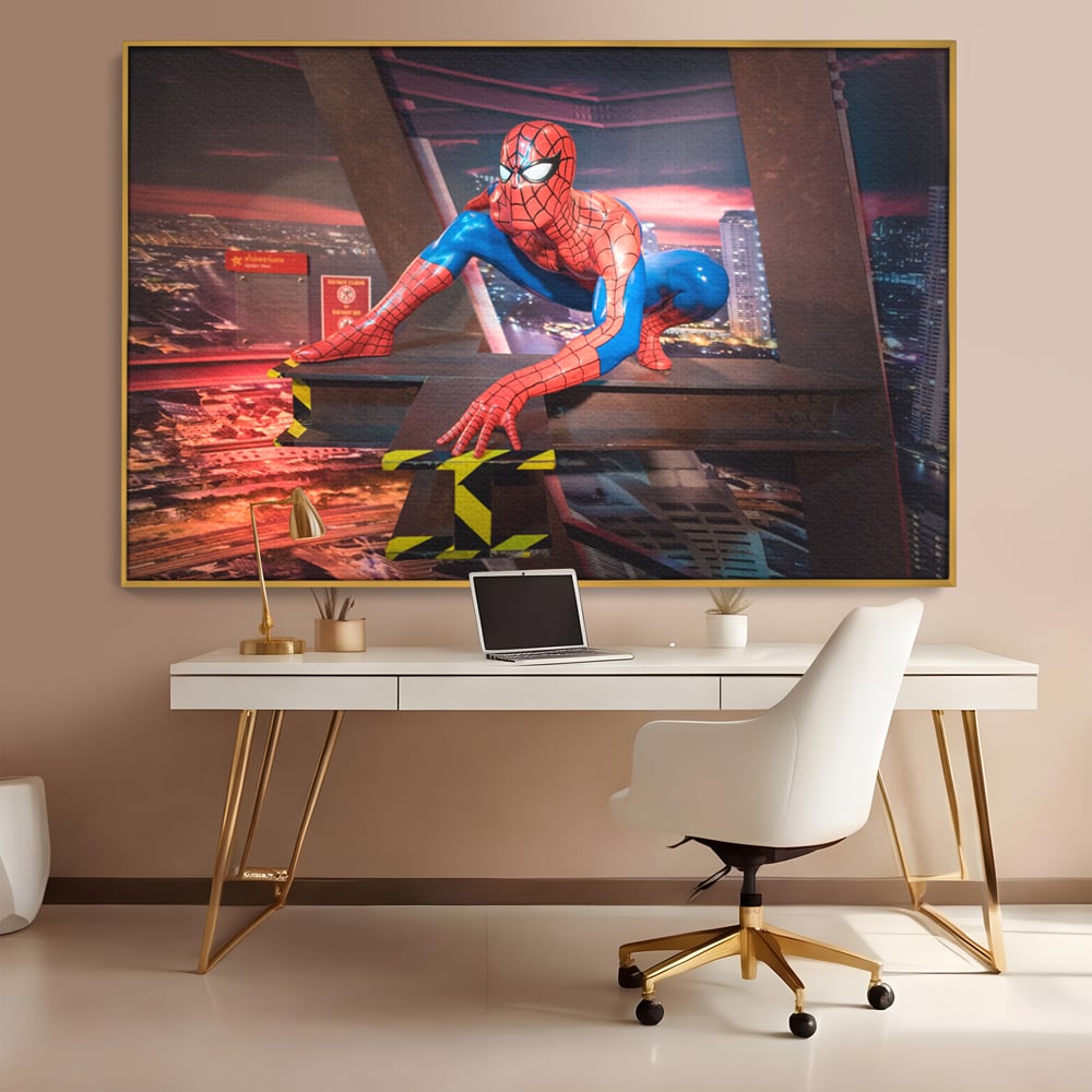 Tablou Canvas Premium, LuxCanva® C1077, Amazing Spider Man, Spider Man, Hero, Fantasy, Camera Copilului, Game Room, Relaxare, Culori Vibrante