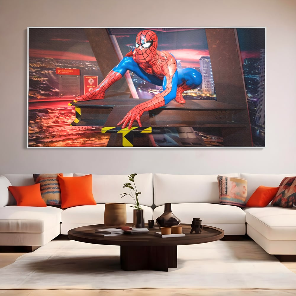 Tablou Canvas Premium, LuxCanva® C1077, Amazing Spider Man, Spider Man, Hero, Fantasy, Camera Copilului, Game Room, Relaxare, Culori Vibrante