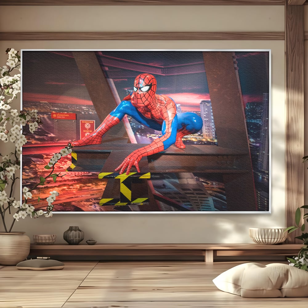 Tablou Canvas Premium, LuxCanva® C1077, Amazing Spider Man, Spider Man, Hero, Fantasy, Camera Copilului, Game Room, Relaxare, Culori Vibrante