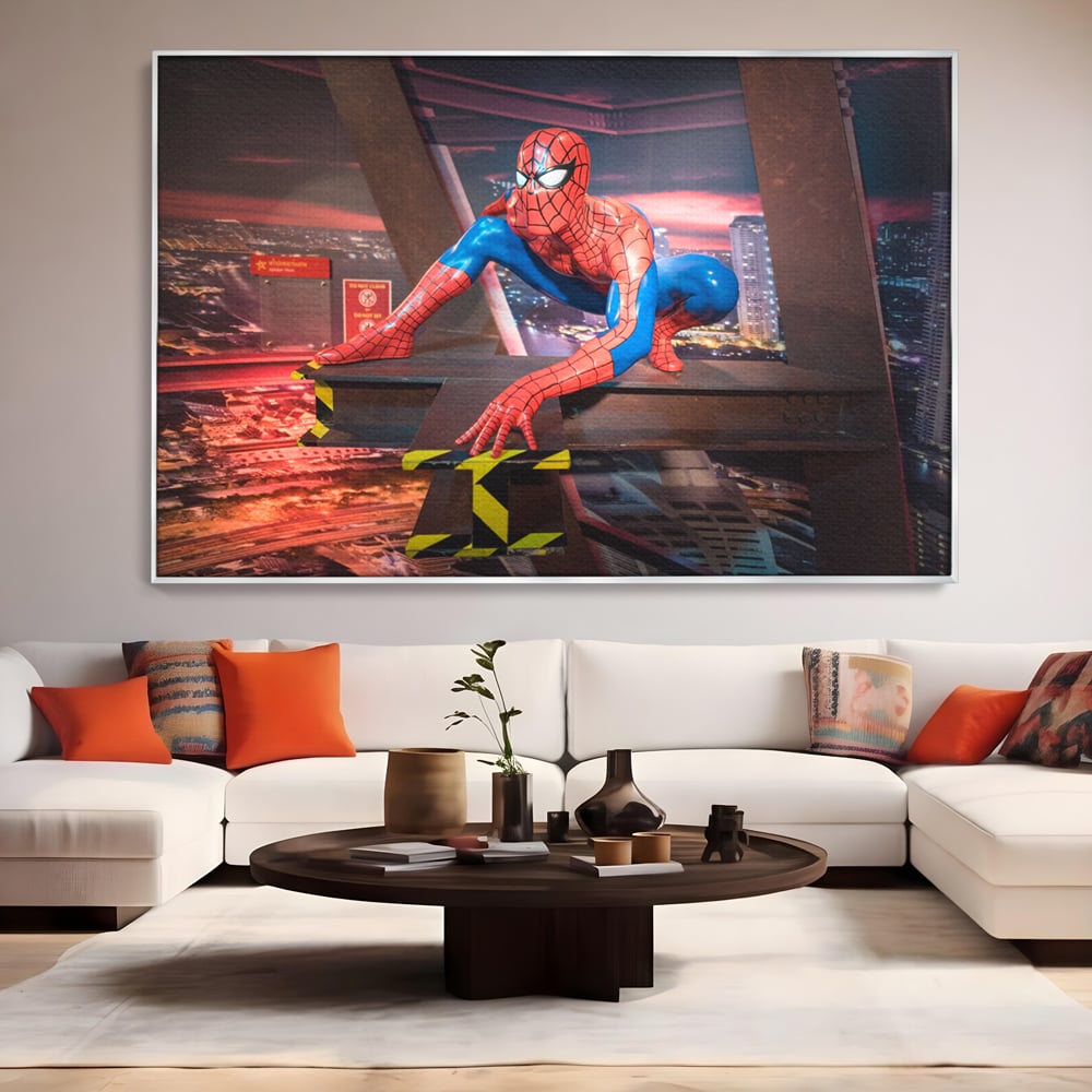 Tablou Canvas Premium, LuxCanva® C1077, Amazing Spider Man, Spider Man, Hero, Fantasy, Camera Copilului, Game Room, Relaxare, Culori Vibrante