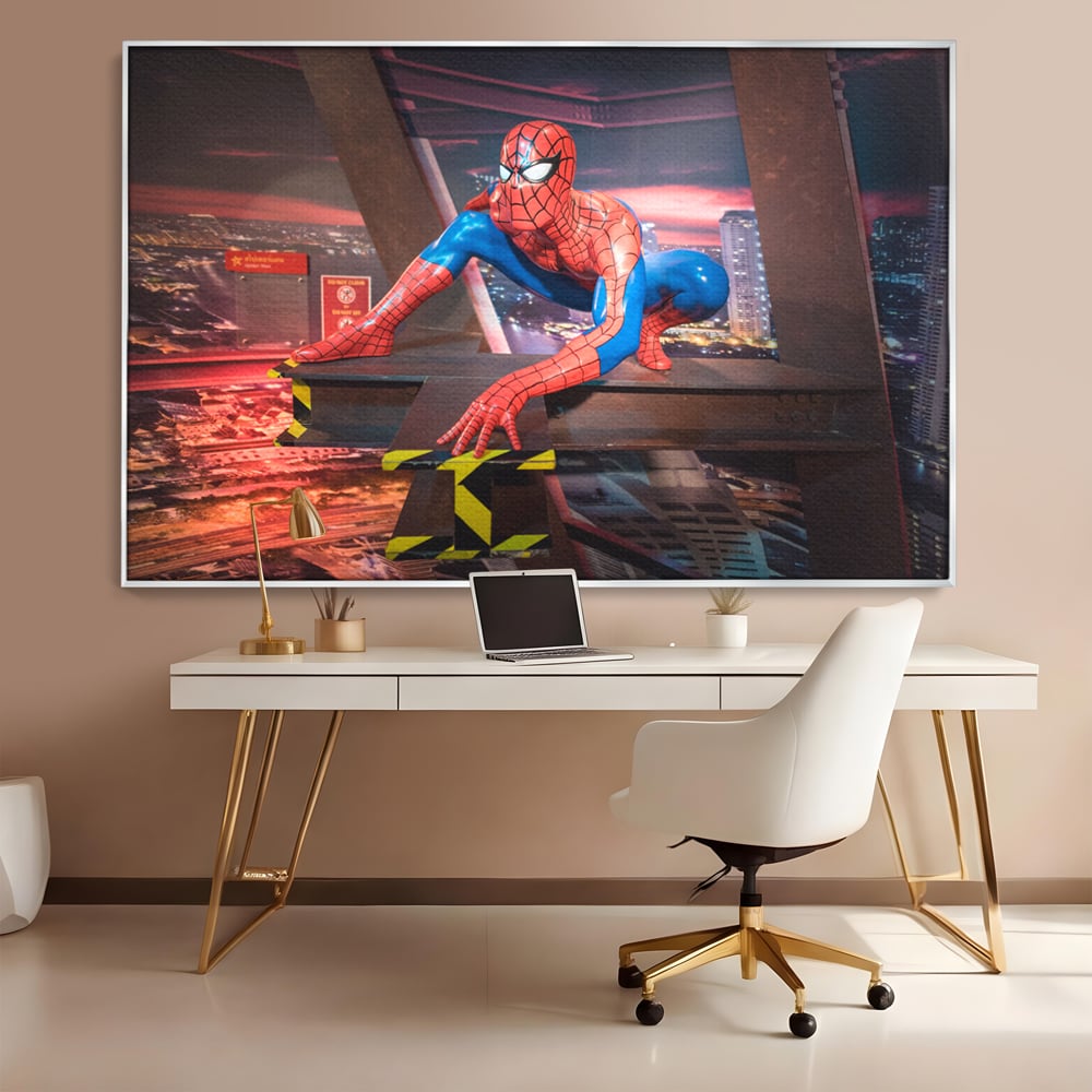 Tablou Canvas Premium, LuxCanva® C1077, Amazing Spider Man, Spider Man, Hero, Fantasy, Camera Copilului, Game Room, Relaxare, Culori Vibrante