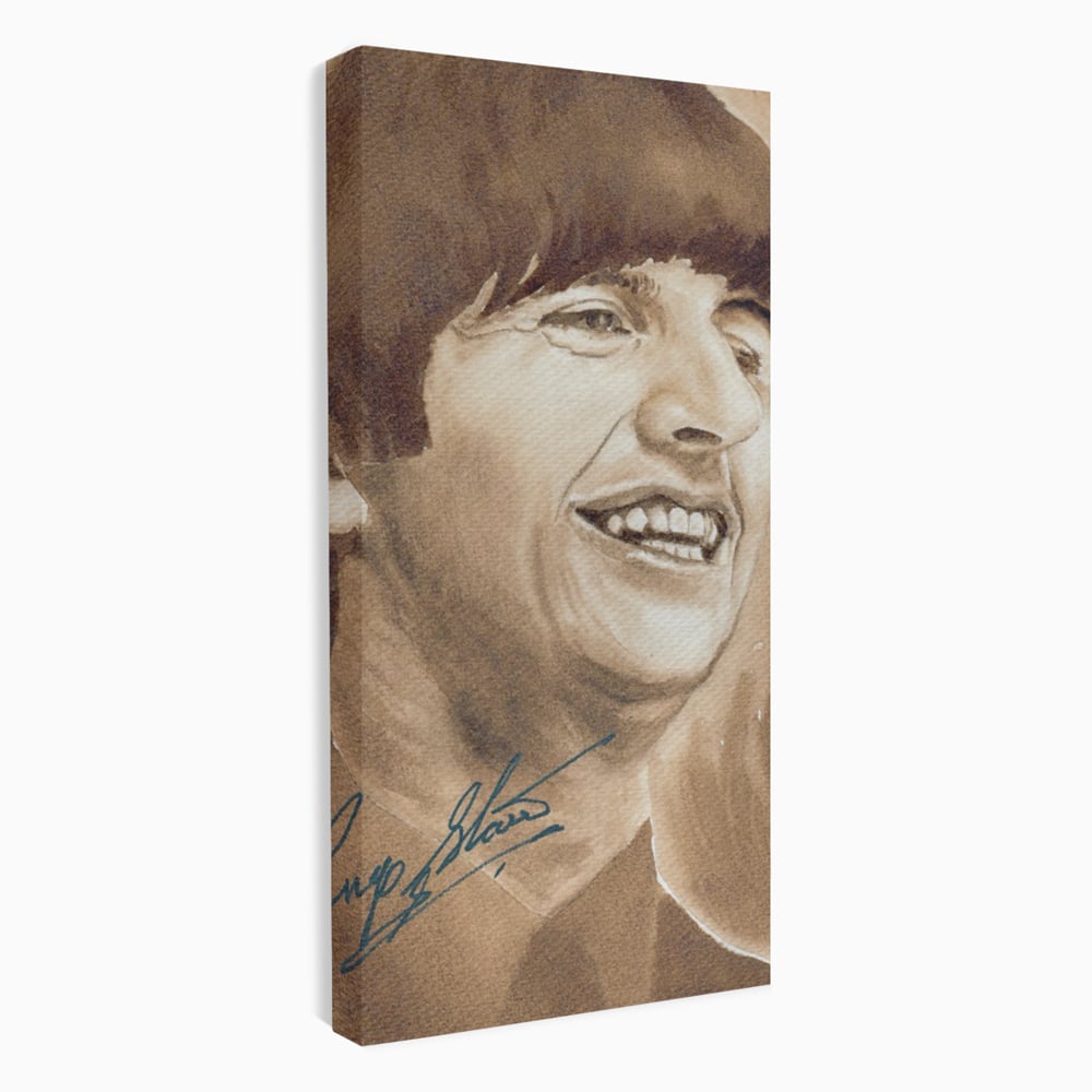 Tablou Canvas Premium LuxCanva® C1079, Beatles Ringo Star , Cantaret, Legenda, Ringo Star, Beatles, Living Room, Office, Relaxare, Culori Vibrante