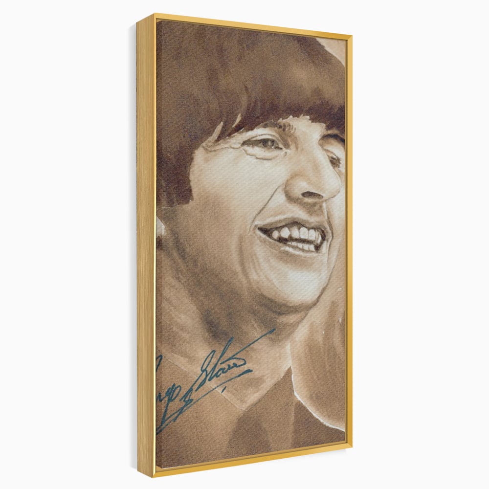 Tablou Canvas Premium LuxCanva® C1079, Beatles Ringo Star , Cantaret, Legenda, Ringo Star, Beatles, Living Room, Office, Relaxare, Culori Vibrante