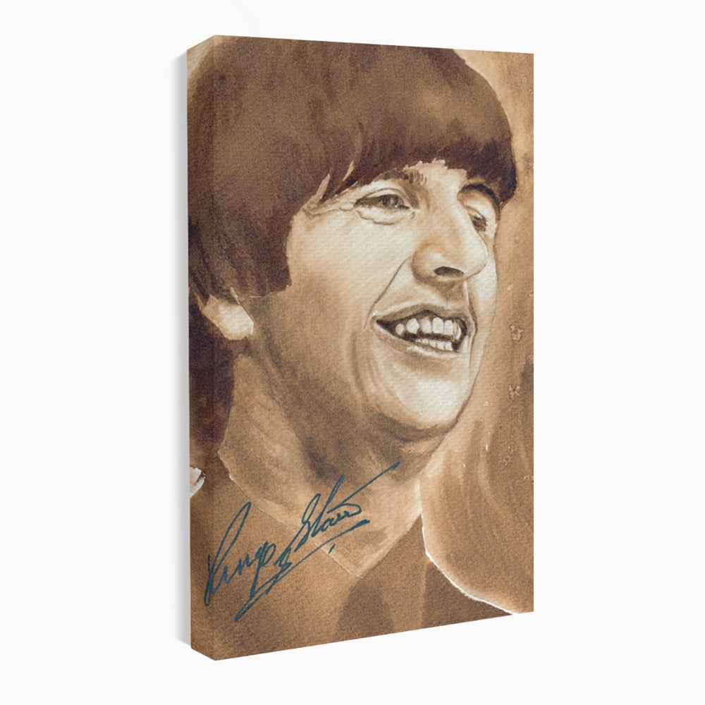 Tablou Canvas Premium LuxCanva® C1079, Beatles Ringo Star , Cantaret, Legenda, Ringo Star, Beatles, Living Room, Office, Relaxare, Culori Vibrante