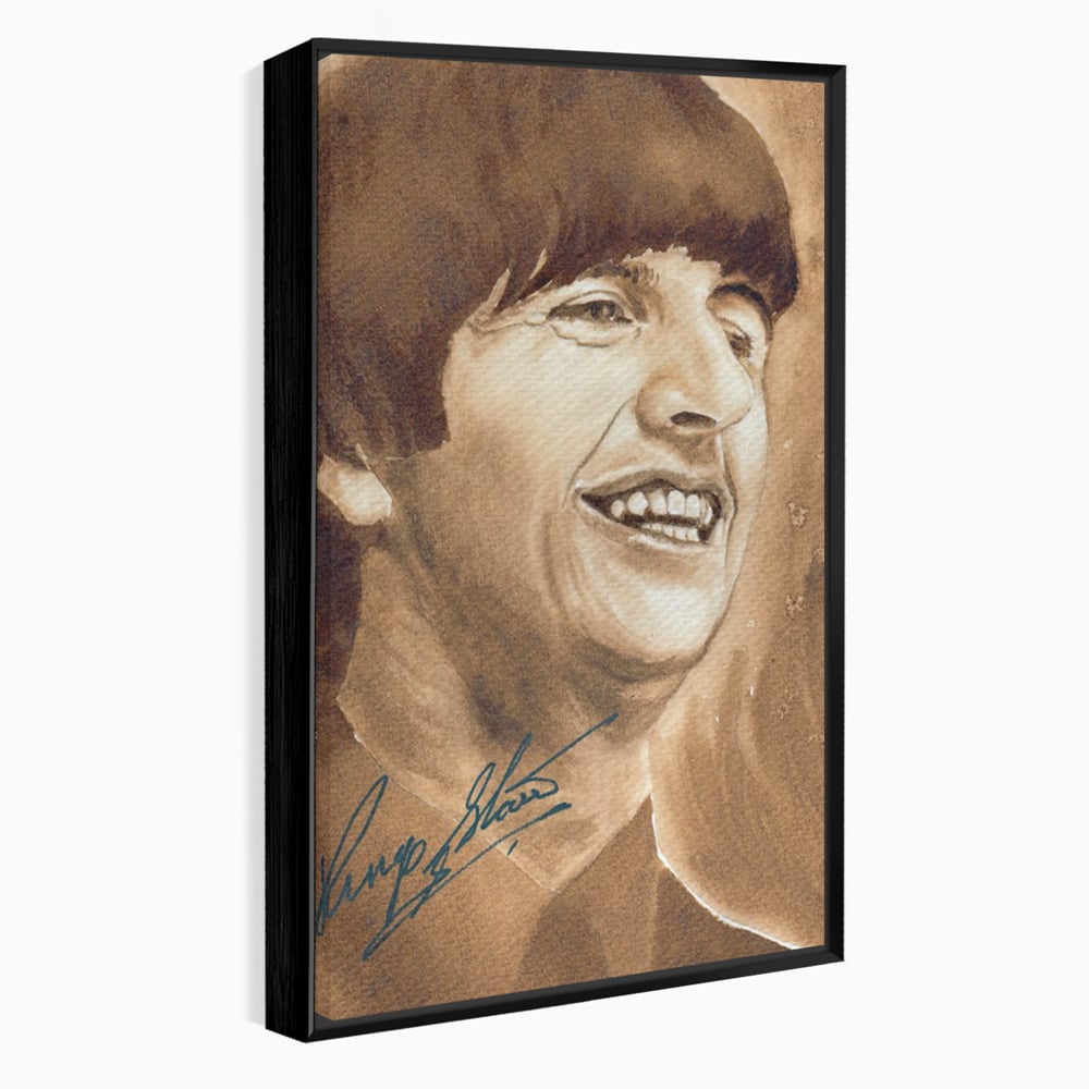 Tablou Canvas Premium LuxCanva® C1079, Beatles Ringo Star , Cantaret, Legenda, Ringo Star, Beatles, Living Room, Office, Relaxare, Culori Vibrante