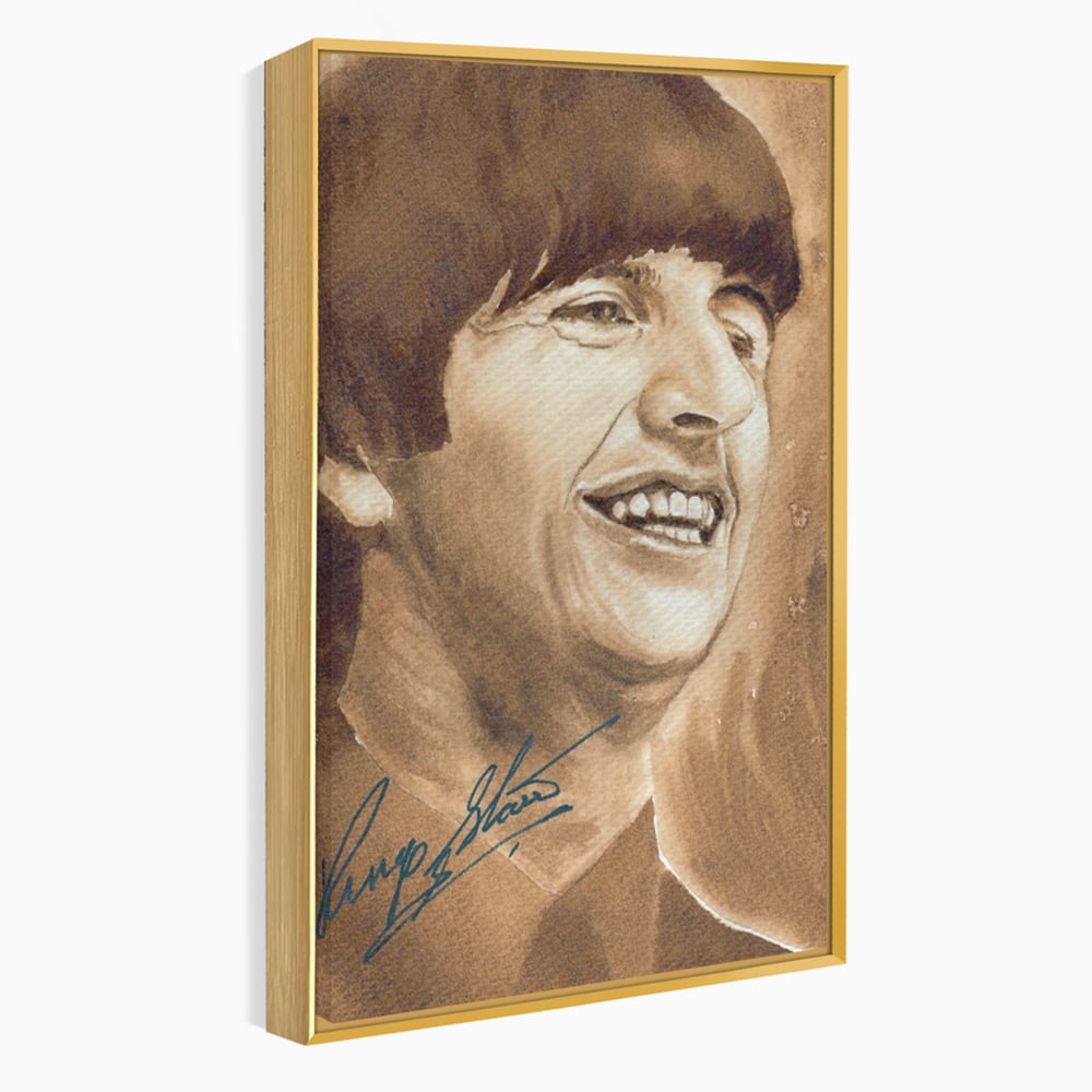 Tablou Canvas Premium LuxCanva® C1079, Beatles Ringo Star , Cantaret, Legenda, Ringo Star, Beatles, Living Room, Office, Relaxare, Culori Vibrante
