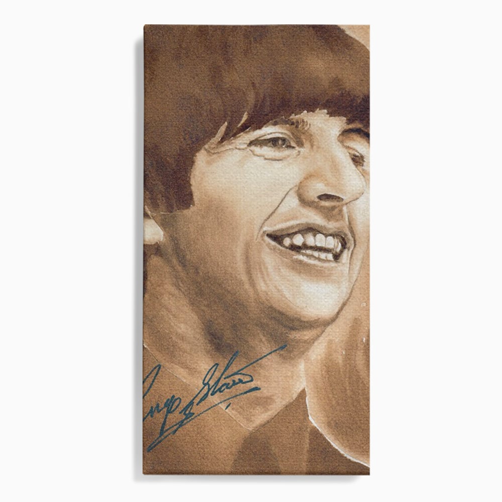 Tablou Canvas Premium LuxCanva® C1079, Beatles Ringo Star , Cantaret, Legenda, Ringo Star, Beatles, Living Room, Office, Relaxare, Culori Vibrante