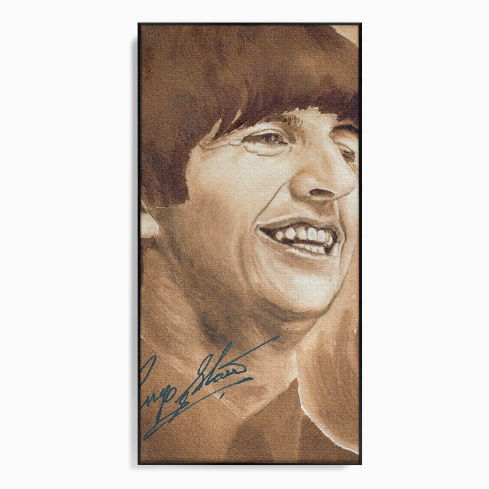Tablou Canvas Premium LuxCanva® C1079, Beatles Ringo Star , Cantaret, Legenda, Ringo Star, Beatles, Living Room, Office, Relaxare, Culori Vibrante