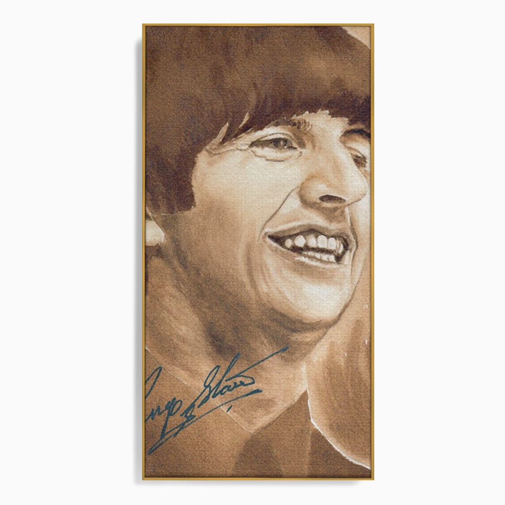 Tablou Canvas Premium LuxCanva® C1079, Beatles Ringo Star , Cantaret, Legenda, Ringo Star, Beatles, Living Room, Office, Relaxare, Culori Vibrante