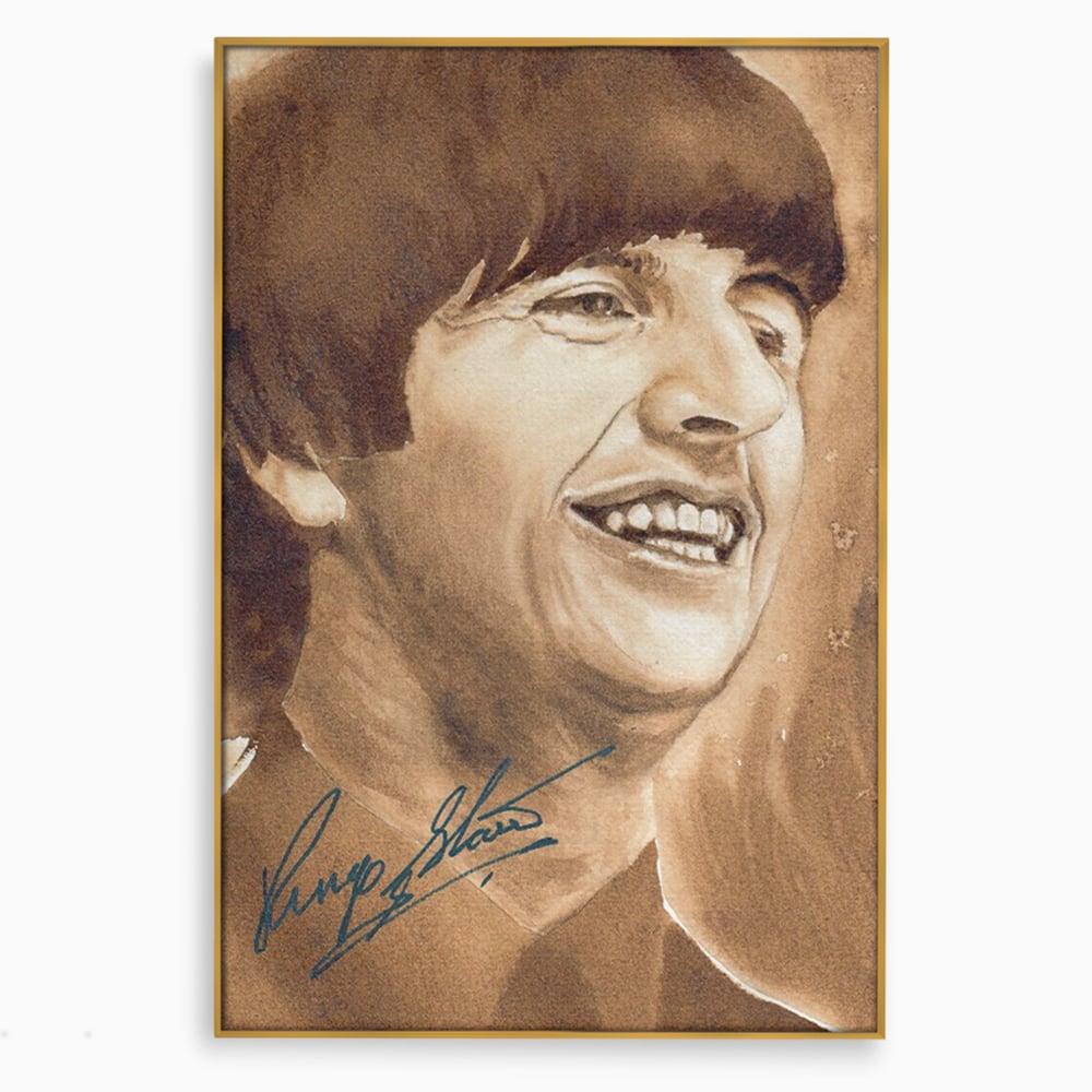 Tablou Canvas Premium LuxCanva® C1079, Beatles Ringo Star , Cantaret, Legenda, Ringo Star, Beatles, Living Room, Office, Relaxare, Culori Vibrante