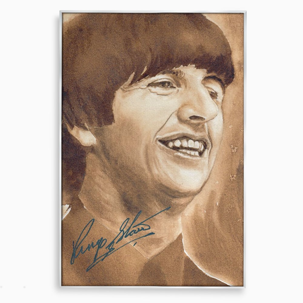 Tablou Canvas Premium LuxCanva® C1079, Beatles Ringo Star , Cantaret, Legenda, Ringo Star, Beatles, Living Room, Office, Relaxare, Culori Vibrante