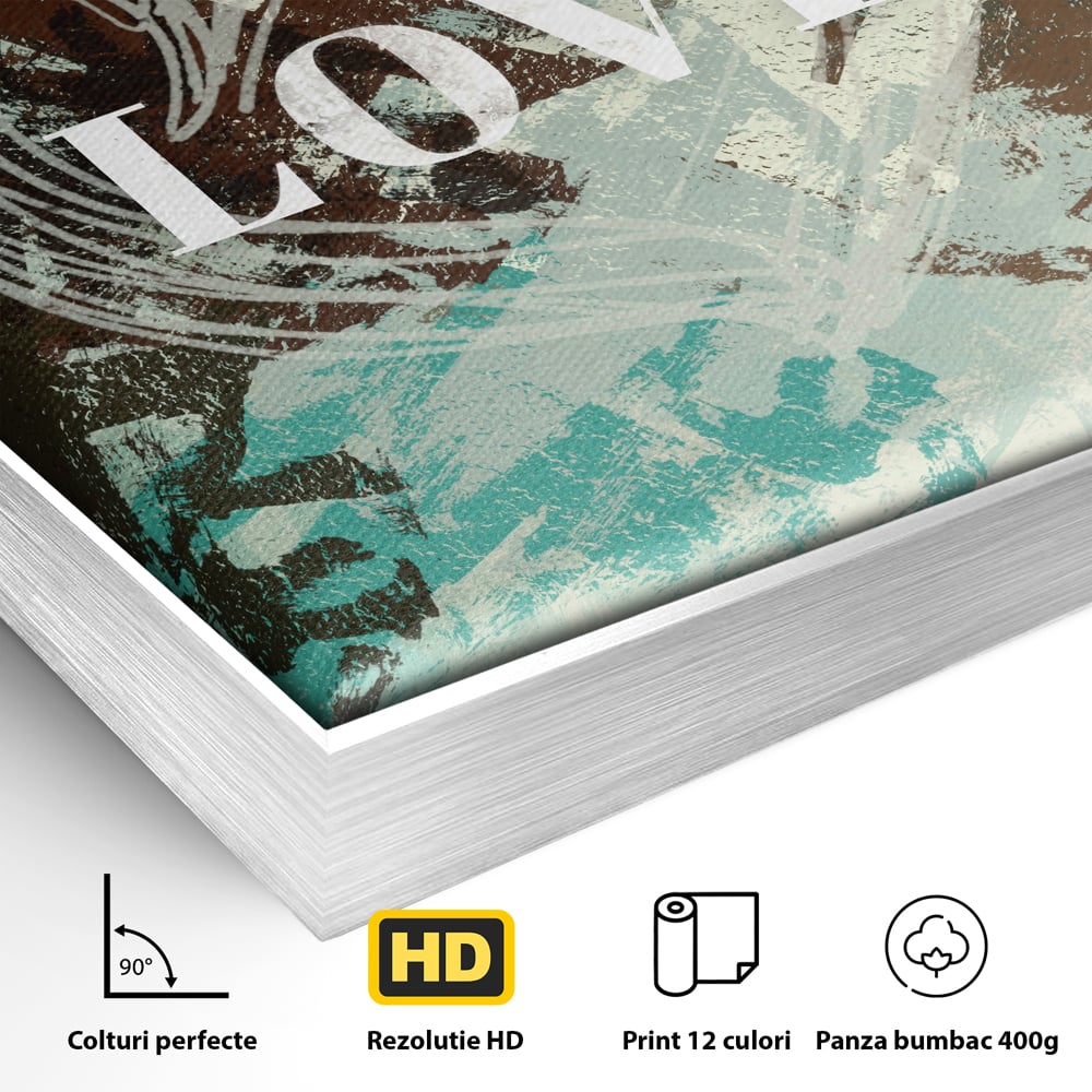 Tablou Canvas Premium LuxCanva® C1083, Dragoste , Inspirational, Dragoste, Living Room, Bedroom, Relaxare, Culori Vibrante