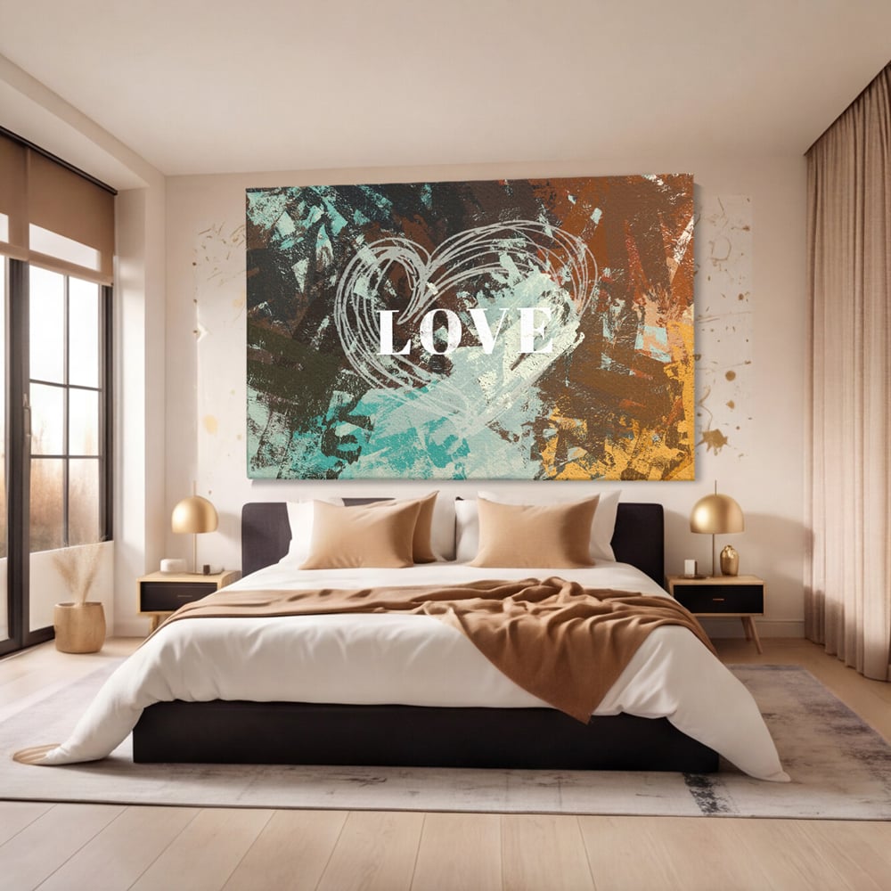 Tablou Canvas Premium LuxCanva® C1083, Dragoste , Inspirational, Dragoste, Living Room, Bedroom, Relaxare, Culori Vibrante