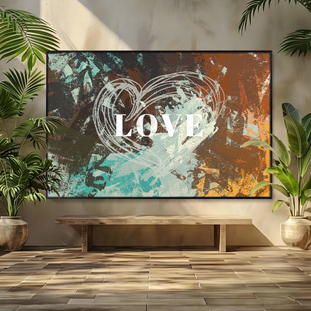 Tablou Canvas Premium LuxCanva® C1083, Dragoste , Inspirational, Dragoste, Living Room, Bedroom, Relaxare, Culori Vibrante