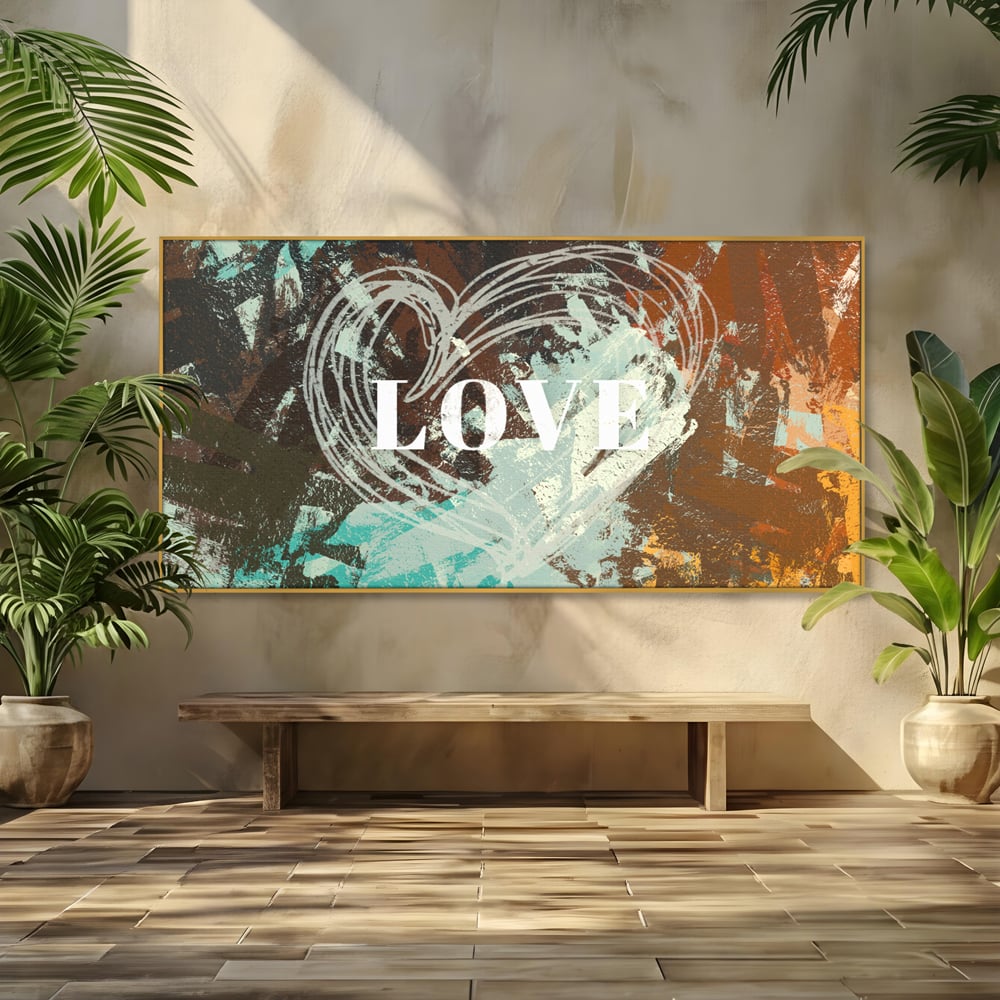 Tablou Canvas Premium LuxCanva® C1083, Dragoste , Inspirational, Dragoste, Living Room, Bedroom, Relaxare, Culori Vibrante