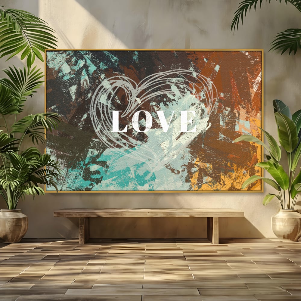 Tablou Canvas Premium LuxCanva® C1083, Dragoste , Inspirational, Dragoste, Living Room, Bedroom, Relaxare, Culori Vibrante
