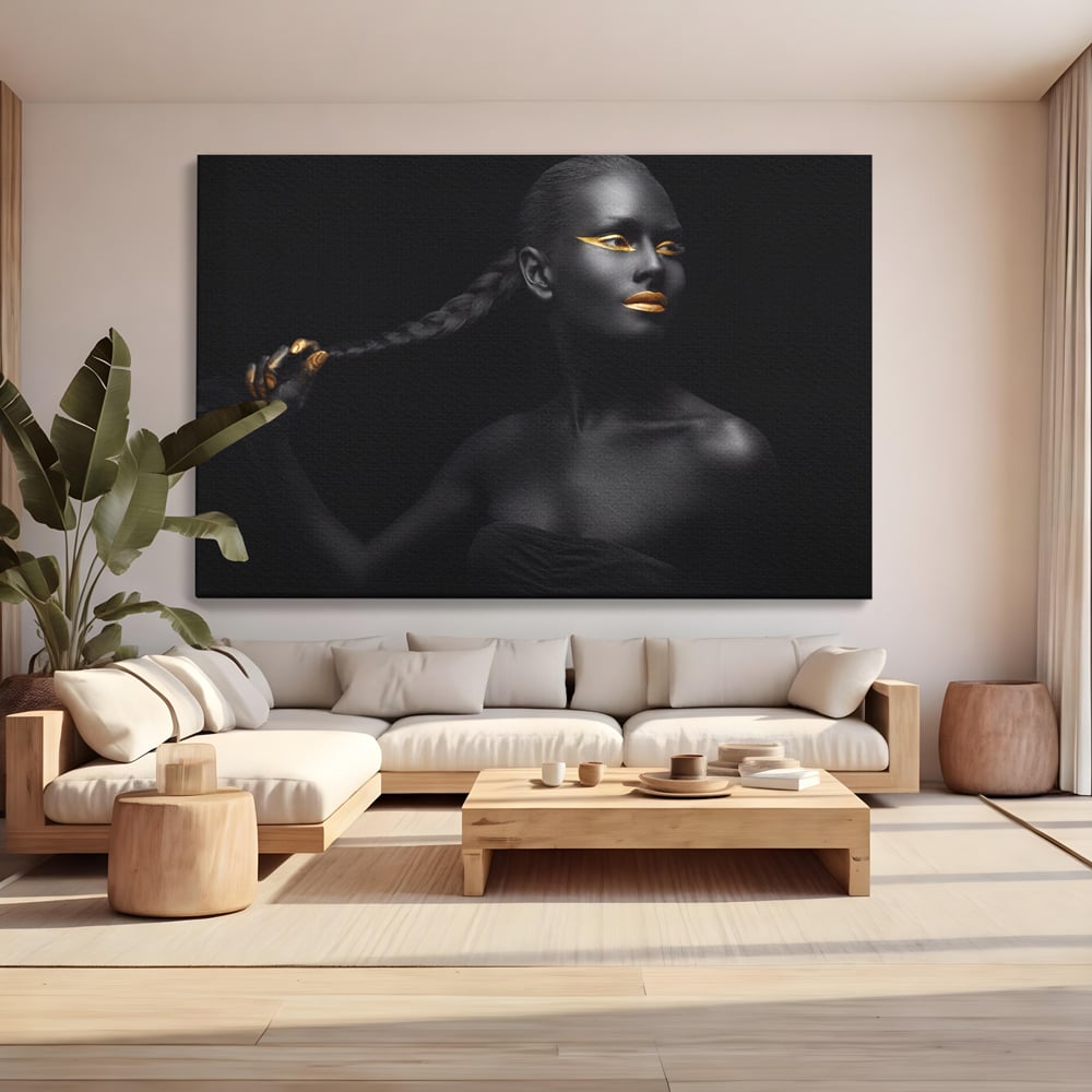 Tablou Canvas Premium LuxCanva® C1084, Frumusetea Femeii , Inspirational, Frumusete, Fata, Living Room, Bedroom, Relaxare, Culori Vibrante