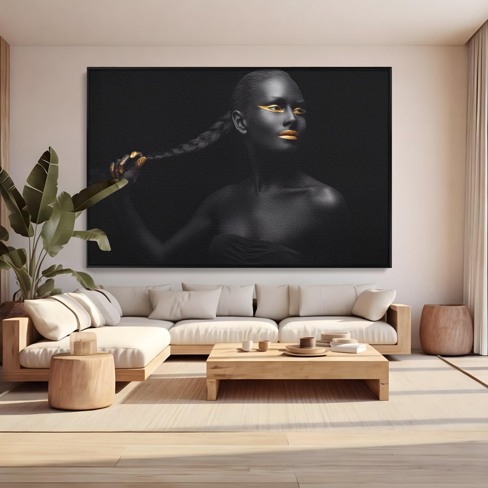 Tablou Canvas Premium LuxCanva® C1084, Frumusetea Femeii , Inspirational, Frumusete, Fata, Living Room, Bedroom, Relaxare, Culori Vibrante