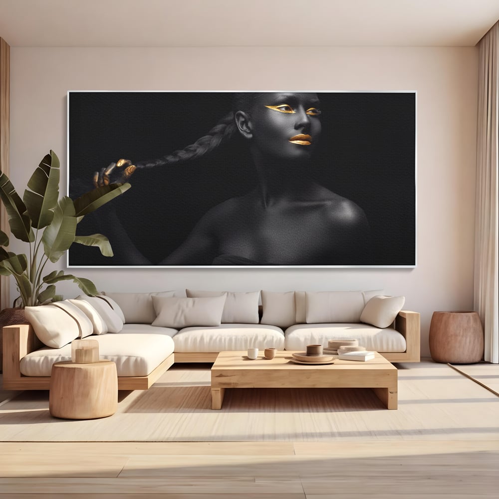 Tablou Canvas Premium LuxCanva® C1084, Frumusetea Femeii , Inspirational, Frumusete, Fata, Living Room, Bedroom, Relaxare, Culori Vibrante
