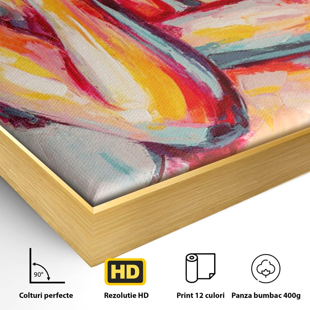 Leinwandbilder Premium LuxCanva® C1086, Frau Akt Abstrakt Abstrakt , Abstrakt, Abstrakt, Frau, Akt, Wohnzimmer, Schlafzimmer, Entspannend, Lebendige Farben