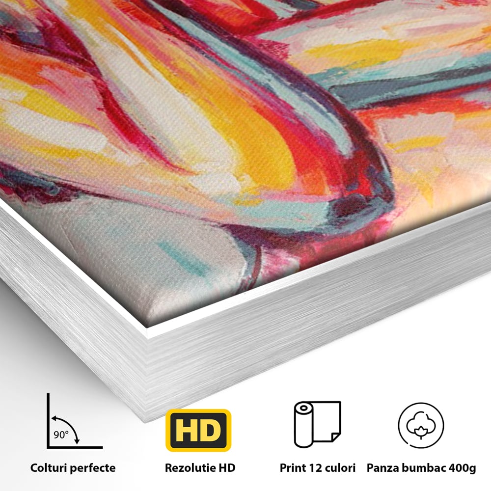 Leinwandbilder Premium LuxCanva® C1086, Frau Akt Abstrakt Abstrakt , Abstrakt, Abstrakt, Frau, Akt, Wohnzimmer, Schlafzimmer, Entspannend, Lebendige Farben