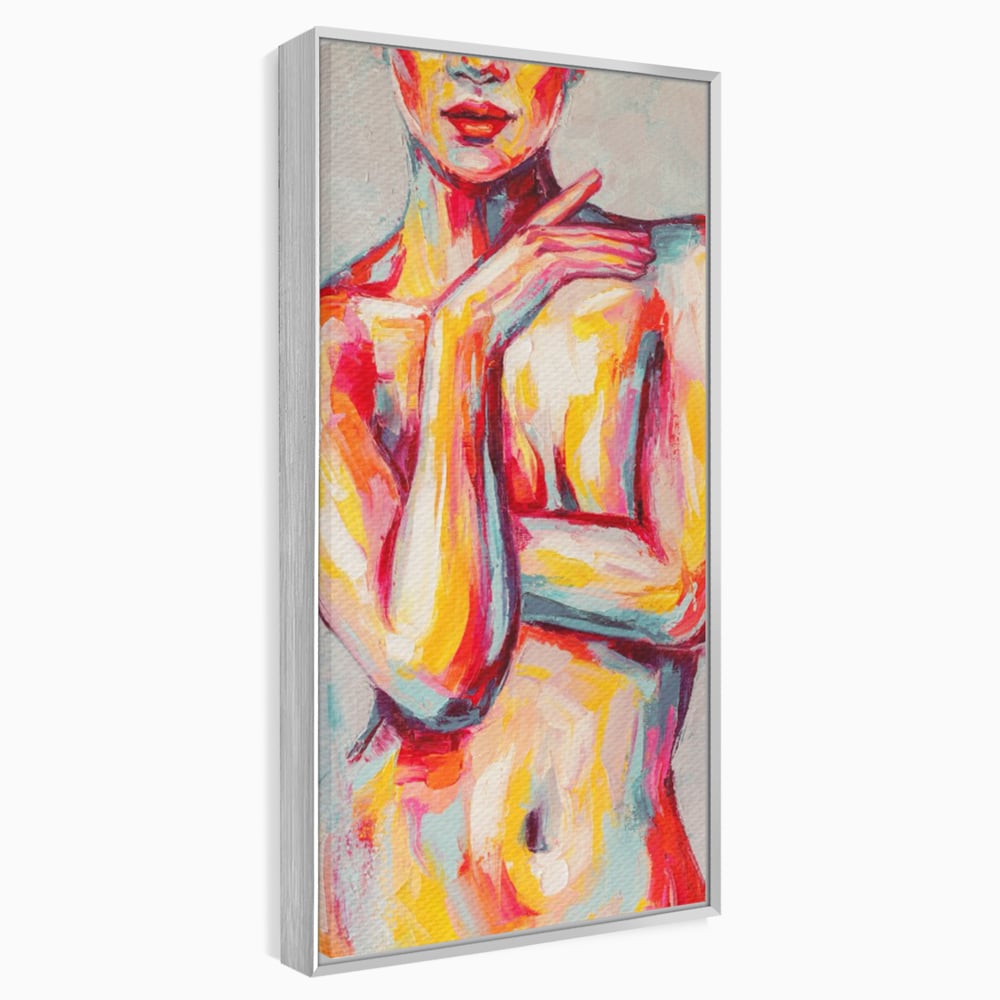 Leinwandbilder Premium LuxCanva® C1086, Frau Akt Abstrakt Abstrakt , Abstrakt, Abstrakt, Frau, Akt, Wohnzimmer, Schlafzimmer, Entspannend, Lebendige Farben