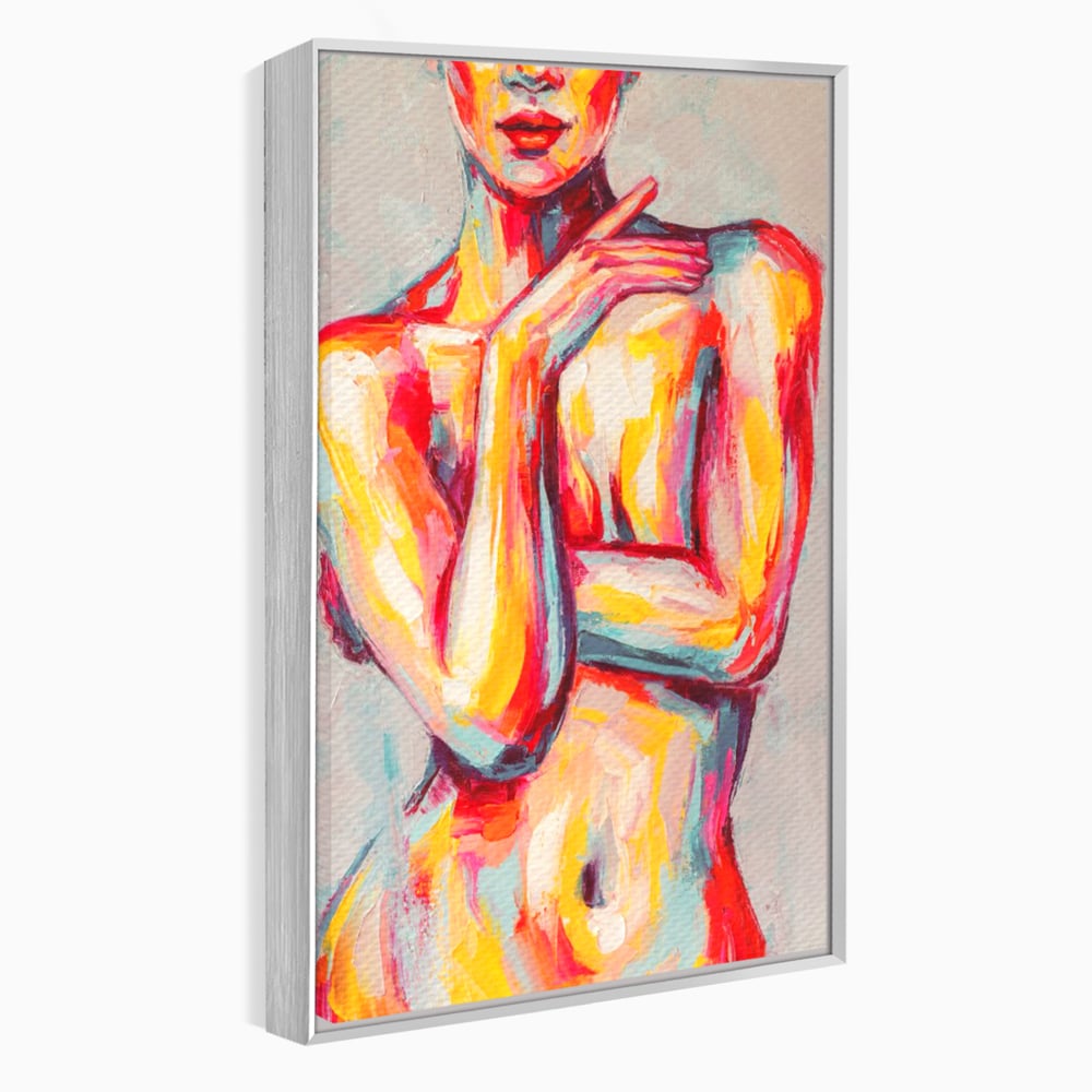 Leinwandbilder Premium LuxCanva® C1086, Frau Akt Abstrakt Abstrakt , Abstrakt, Abstrakt, Frau, Akt, Wohnzimmer, Schlafzimmer, Entspannend, Lebendige Farben