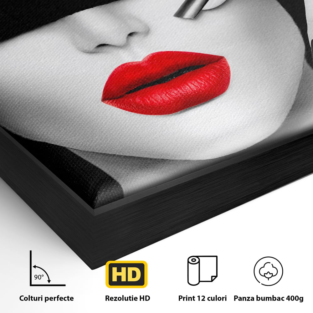 Tablou Canvas Premium LuxCanva® C1089, Fashion Diva , Fashion, Femeie, Privire, Living Room, Bedroom, Relaxare, Culori Vibrante