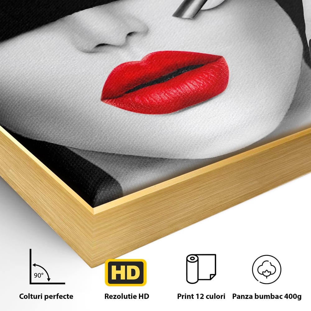 Tablou Canvas Premium LuxCanva® C1089, Fashion Diva , Fashion, Femeie, Privire, Living Room, Bedroom, Relaxare, Culori Vibrante