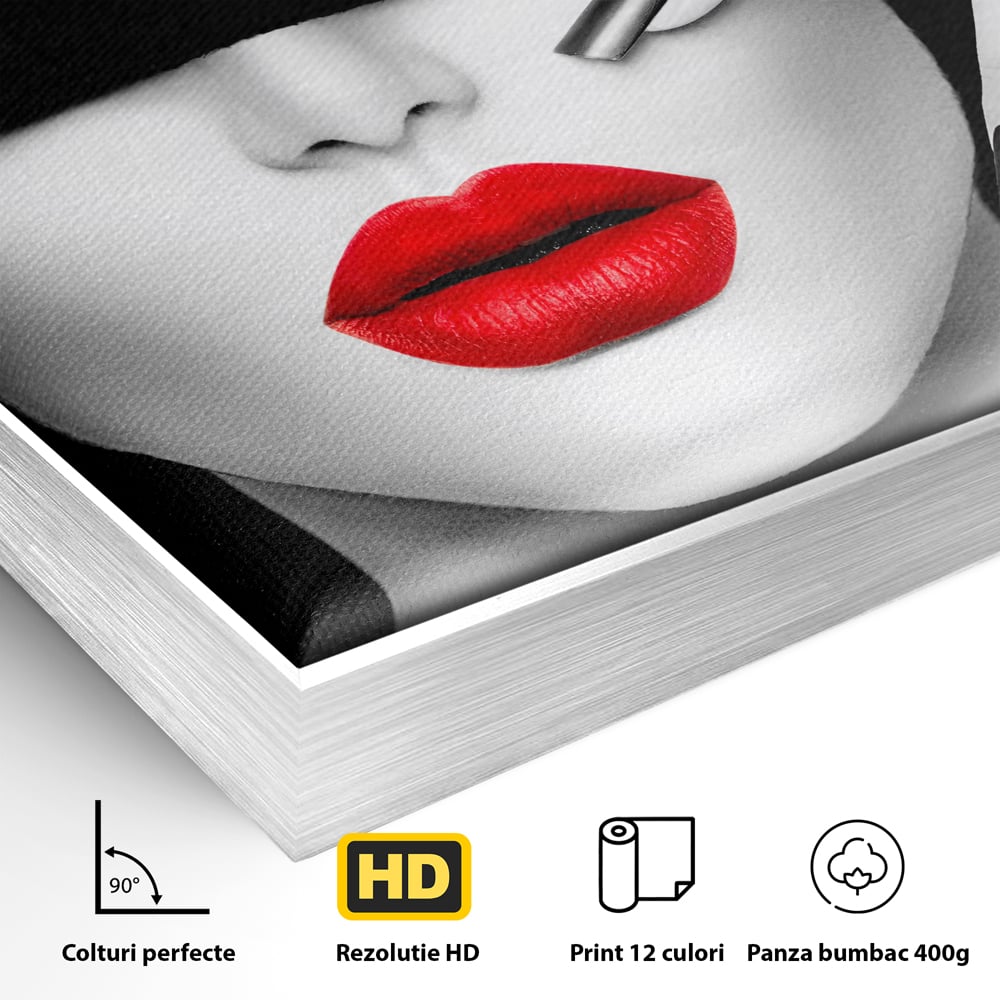Tablou Canvas Premium LuxCanva® C1089, Fashion Diva , Fashion, Femeie, Privire, Living Room, Bedroom, Relaxare, Culori Vibrante
