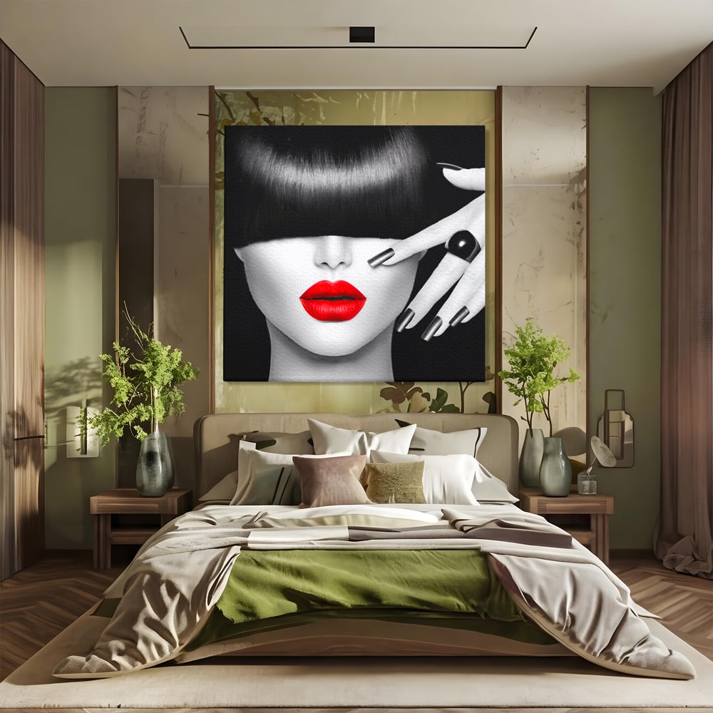 Tablou Canvas Premium LuxCanva® C1089, Fashion Diva , Fashion, Femeie, Privire, Living Room, Bedroom, Relaxare, Culori Vibrante