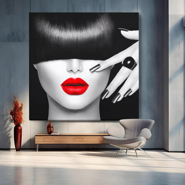 Tablou Canvas Premium LuxCanva® C1089, Fashion Diva , Fashion, Femeie, Privire, Living Room, Bedroom, Relaxare, Culori Vibrante