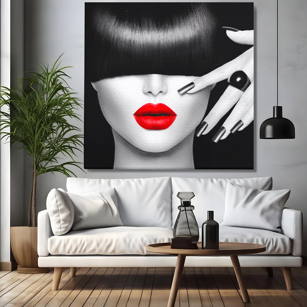 Tablou Canvas Premium LuxCanva® C1089, Fashion Diva , Fashion, Femeie, Privire, Living Room, Bedroom, Relaxare, Culori Vibrante