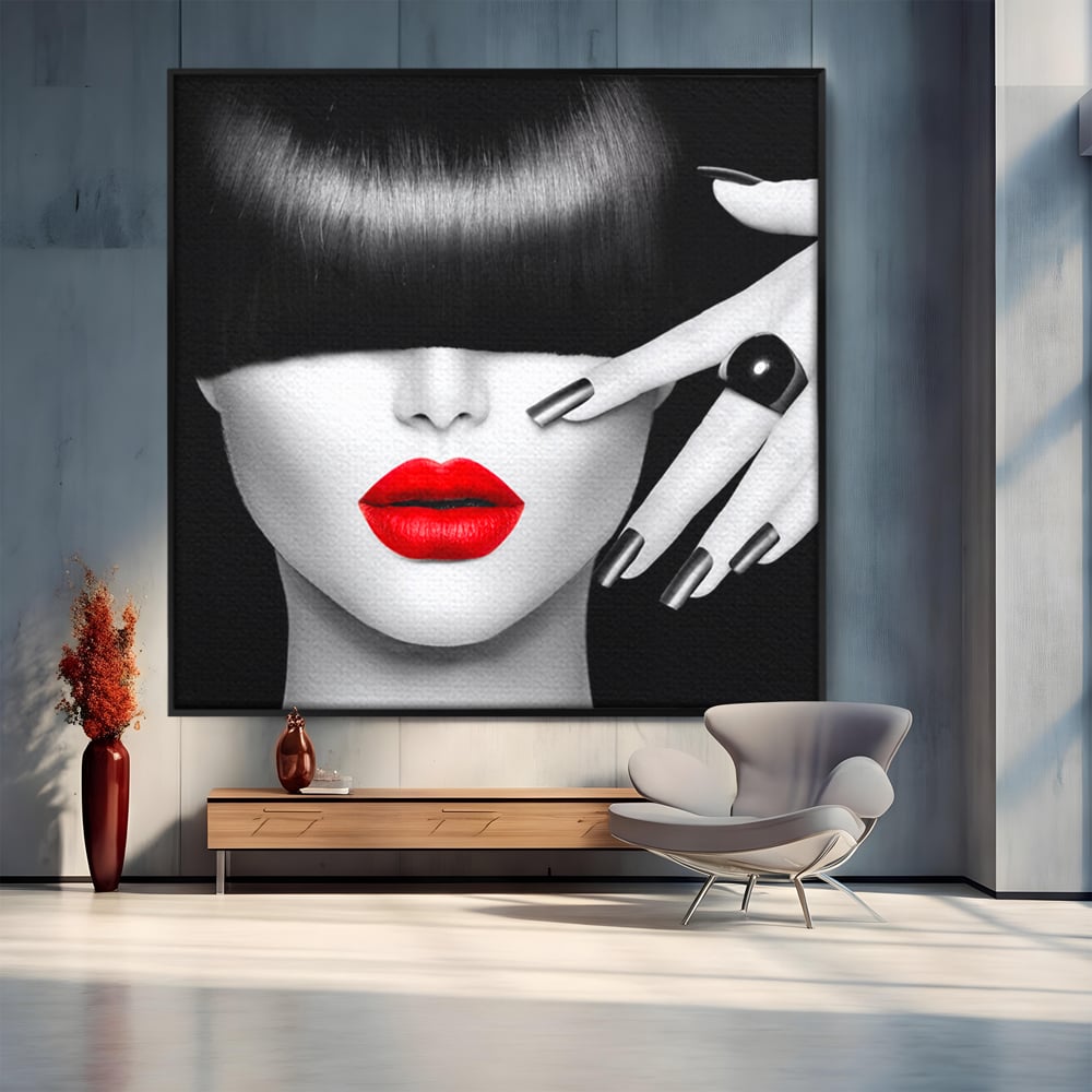 Tablou Canvas Premium LuxCanva® C1089, Fashion Diva , Fashion, Femeie, Privire, Living Room, Bedroom, Relaxare, Culori Vibrante