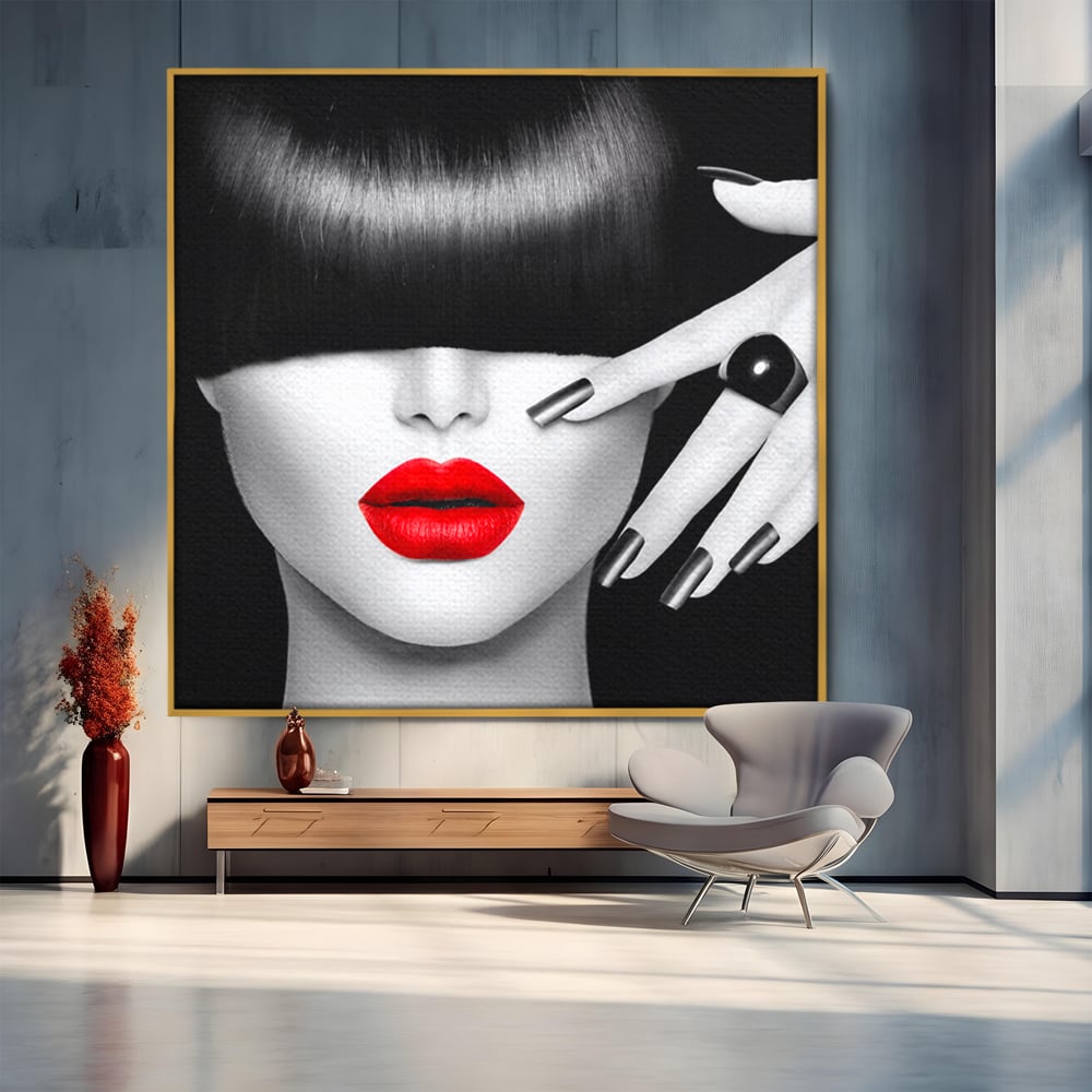 Tablou Canvas Premium LuxCanva® C1089, Fashion Diva , Fashion, Femeie, Privire, Living Room, Bedroom, Relaxare, Culori Vibrante