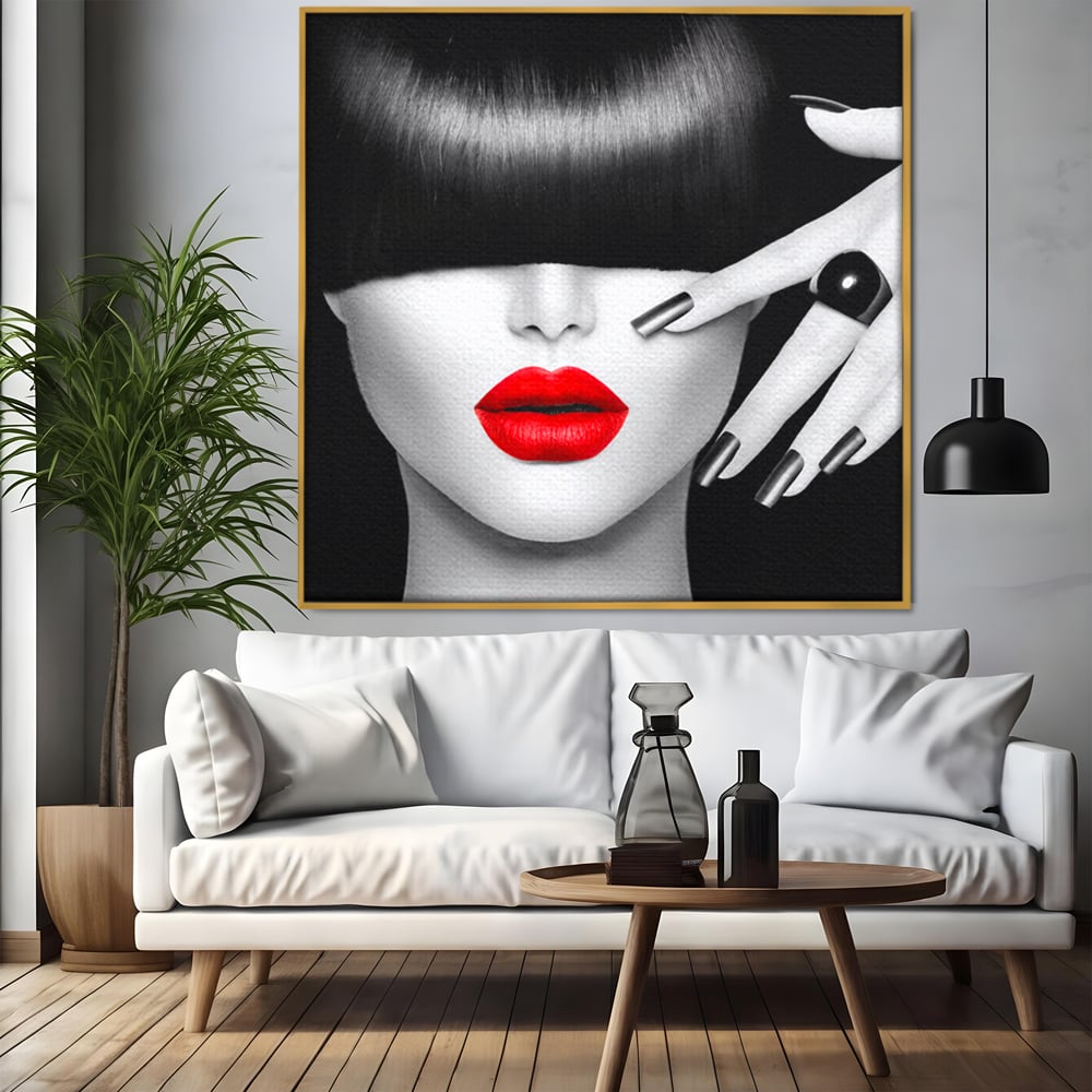 Tablou Canvas Premium LuxCanva® C1089, Fashion Diva , Fashion, Femeie, Privire, Living Room, Bedroom, Relaxare, Culori Vibrante