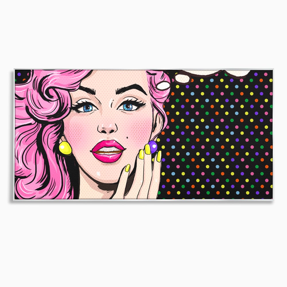 Tablou Canvas Premium LuxCanva® C1091, Pin Up Girl ,  Femeie, Pin Up, Colours, Living Room, Bedroom, Relaxare, Culori Vibrante
