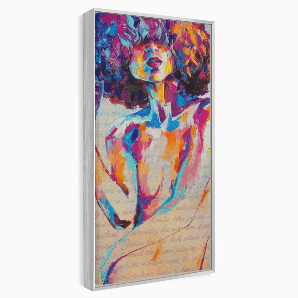 Tablou Canvas Premium LuxCanva® C1093, Nude Girl Abstract Paint , Femeie, Abstract, Beautiful, Living Room, Bedroom, Relaxare, Culori Vibrante