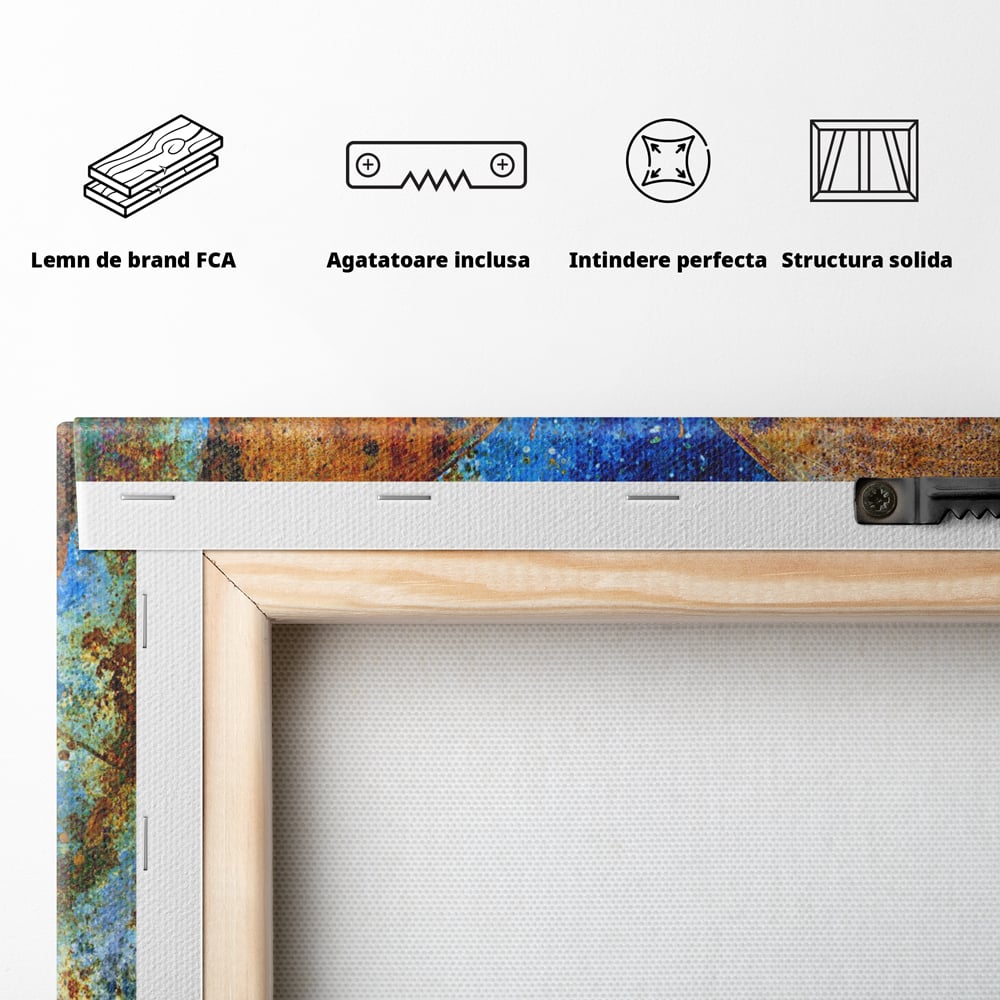 Tablou Canvas Premium LuxCanva® C1094, Cosmic Butterlfly , Fluture, Cosmos, Stele, Living Room, Bedroom, Relaxare, Culori Vibrante