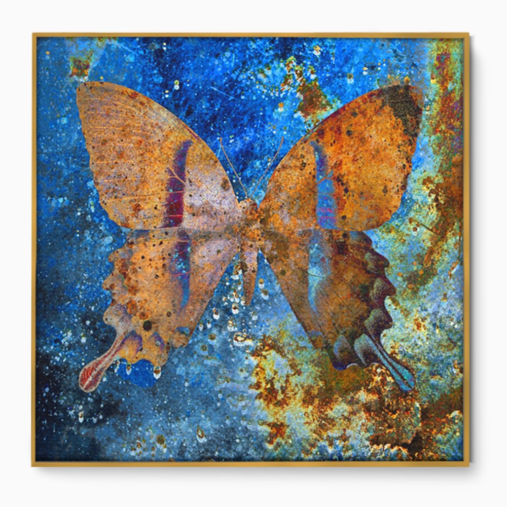 Tablou Canvas Premium LuxCanva® C1094, Cosmic Butterlfly , Fluture, Cosmos, Stele, Living Room, Bedroom, Relaxare, Culori Vibrante