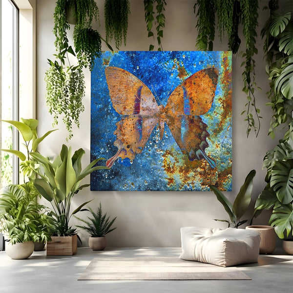 Tablou Canvas Premium LuxCanva® C1094, Cosmic Butterlfly , Fluture, Cosmos, Stele, Living Room, Bedroom, Relaxare, Culori Vibrante