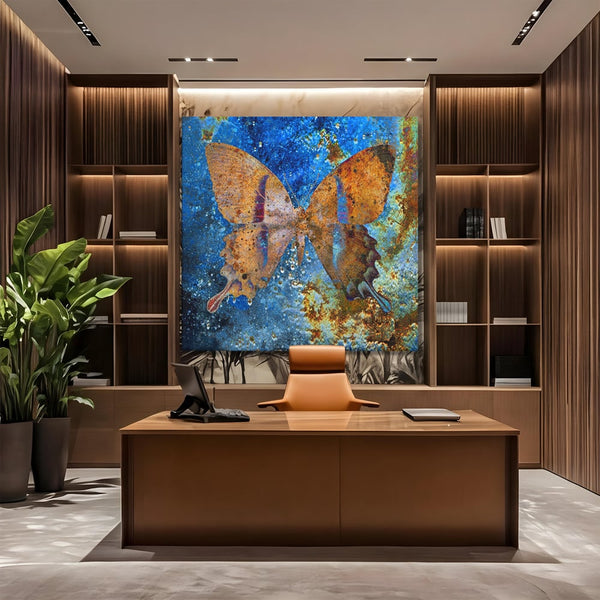 Tablou Canvas Premium LuxCanva® C1094, Cosmic Butterlfly , Fluture, Cosmos, Stele, Living Room, Bedroom, Relaxare, Culori Vibrante