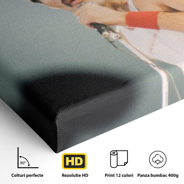 Tablou Canvas Premium LuxCanva® C1102, The King Freddie ,  Culori, Fluture, Living Room, Bar, Relaxare, Culori Vibrante