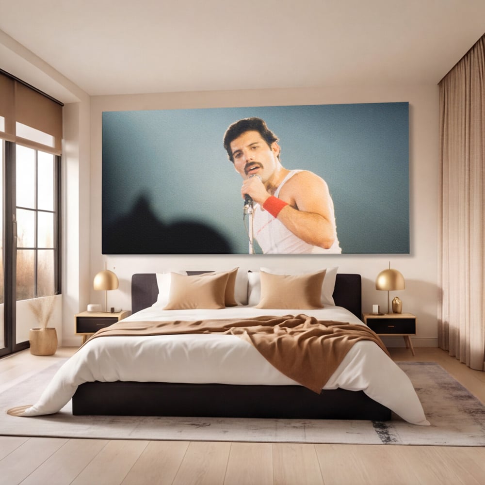 Tablou Canvas Premium LuxCanva® C1102, The King Freddie ,  Culori, Fluture, Living Room, Bar, Relaxare, Culori Vibrante